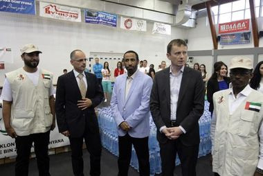 Mr. Blagojevic and the Ambassador of UAE Handed Over the Aid to the Most Vulnerable Families in UB